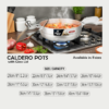Non Toxic & Healthy Cookware: Caldero Pots (Glass Lid)