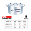 Kitchen King Jumbo Casserole Set – extra large heavy duty aluminium cooking pots for large family meals