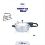 Kitchen King Feast 3L small stovetop pressure cooker – compact PFOA-free aluminium pressure cooker for 1–2 people