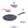 Kitchen King Imperial nonstick tawa 30cm – PFOA-free flat pan for roti, dosa, chapati and paratha