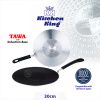 Kitchen King nonstick induction tawa 30cm – induction compatible PFOA-free flat pan for dosa, roti and chapati