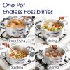 Brazier Smart Pot Set 13-16 Inches (8 Pcs) - Image 6