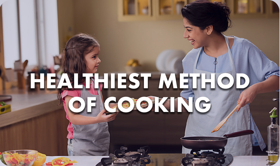Healthy cooking method using non-stick cookware from Kitchen King