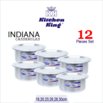Indiana Casseroles Set 7-12" (12 Pcs)