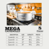 Industrial-grade big cooking pot for large events and restaurant use. Heavy-gauge aluminum for fast boiling. Perfect for low country boils and bulk canning