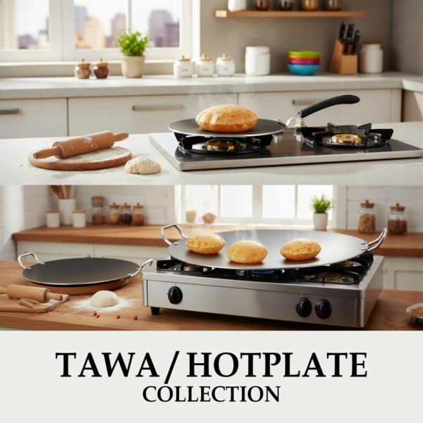 From French crepes to Mexican tortillas and Flat breads to Indian rotis, the Kitchen King Tawa does it all. Durable and easy to clean.