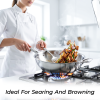 Stainless Steel Tri-Ply Pro Wok / Karahi - Image 5
