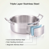Stainless Steel Tri-Ply Pro Brazier Pot - Image 2