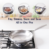 Stainless Steel Tri-Ply Pro Frying Pan - Image 3