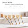 Cooking Utensil Set Bamboo - 5 Pcs - Image 3